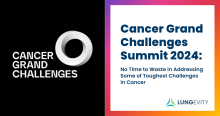 Grand cancer challenges logo and title of article